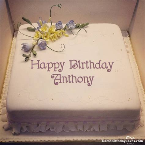 Happy Birthday Anthony Cakes, Cards, Wishes