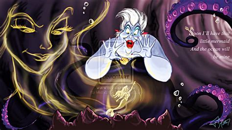 Walt Disney Fan Art - Vanessa, Ursula & Princess Ariel - Walt Disney ...