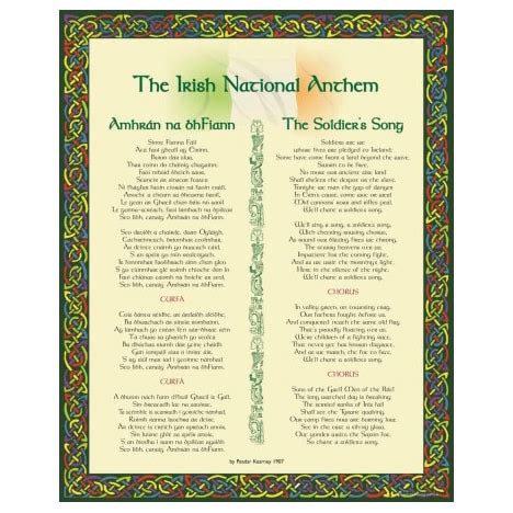 10 x 8 Print: Irish National Anthem | Killarney Printing