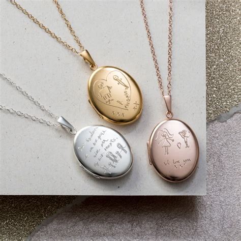 Personalised My Favourite Drawing Locket Necklace | Posh Totty Designs