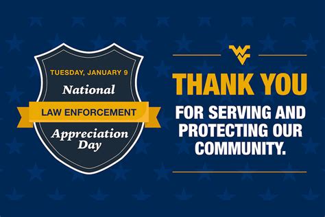 WVU celebrates National Law Enforcement Appreciation Day | E-News | West Virginia University