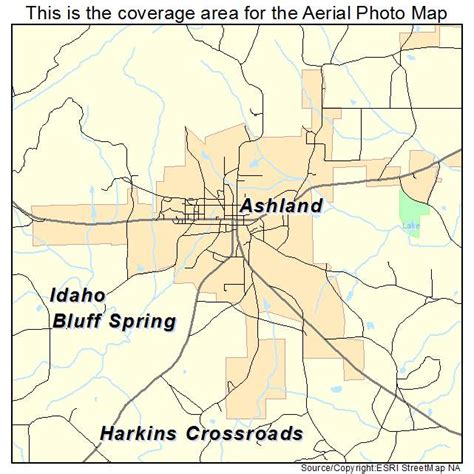 Aerial Photography Map of Ashland, AL Alabama