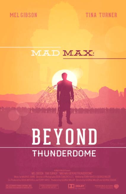 Mad Max Beyond Thunderdome (1985) ~ Alternative Movie Poster by Wayne ...