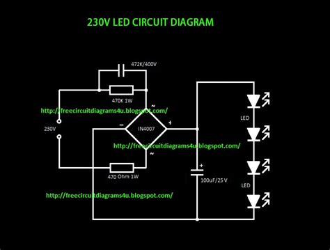 230v 1w Led Driver Circuit Diagram