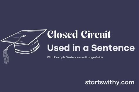 CLOSED CIRCUIT in a Sentence Examples: 21 Ways to Use Closed Circuit