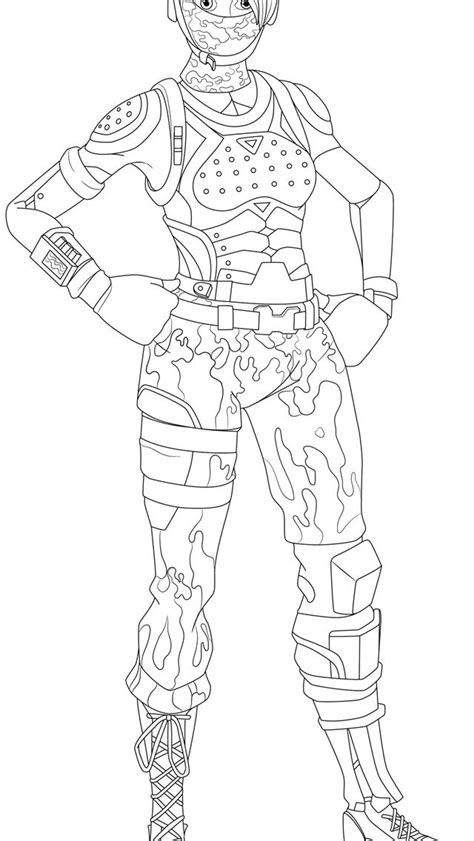 Fortnite Renegade Raider Coloring Pages - Krissys Quilting