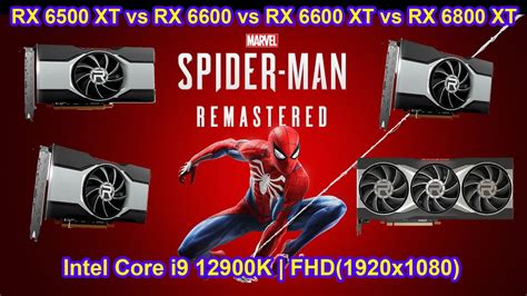 Marvel's Spider-Man Remastered PC | AMD 6500 XT vs 6600 vs 6600 XT vs ...