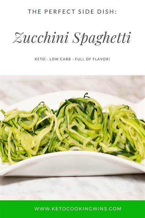 Tasty & Simple Zucchini Spaghetti - Keto Cooking Wins | Recipe | Keto ...