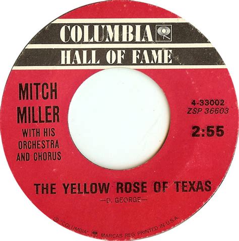 Mitch Miller With His Orchestra And Chorus* / Mitch Miller And His Orchestra* - The Yellow Rose ...