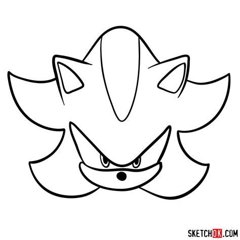 Shadow The Hedgehog Outline Drawing