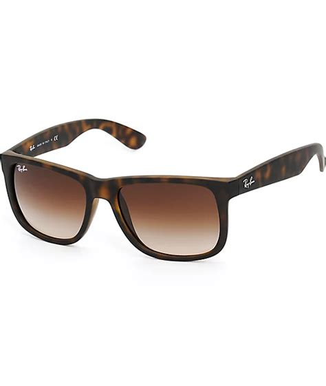 Ray-Ban Justin Havana Tortoise Shell Sunglasses | Zumiez