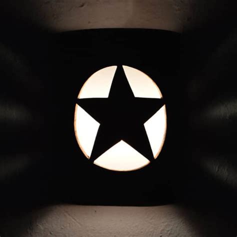 9" Open Top - Lone Star Design, in Antique Bronze Color - Indoor/Outdoor