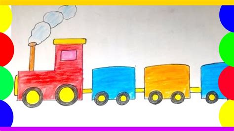 Train Drawing For Children