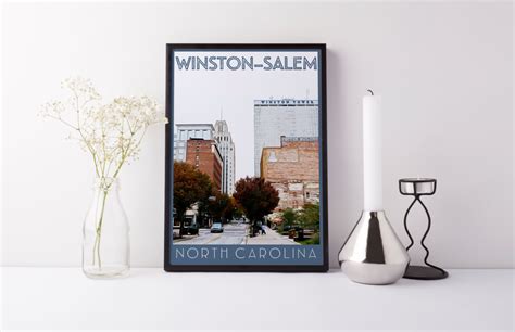 Print Winston-salem NC Digital Art - Etsy