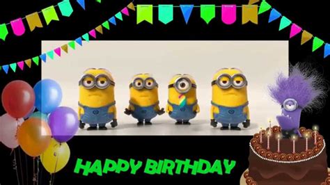 Happy Birthday to you! Minions Birthday song. - YouTube