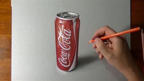 How I draw a coca cola slim can - YouTube