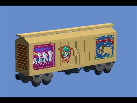 How To Build Another Lego Circus Zaragoza Train Boxcar (Madagascar 3 ...