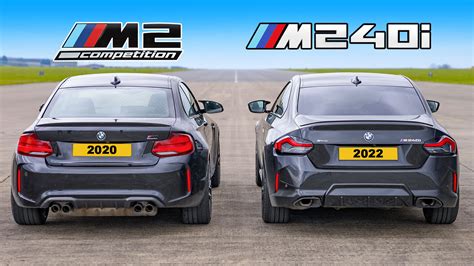 Drag race: BMW M2 Competition vs BMW M240i | Carwow