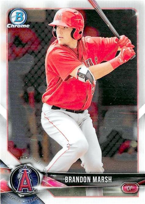 Brandon Marsh baseball card rookie (Los Angeles Angels) 2018 Topps ...