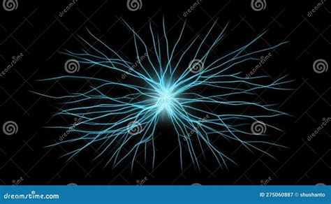 Neurons in the Brain Firing Stock Illustration - Illustration of brain ...