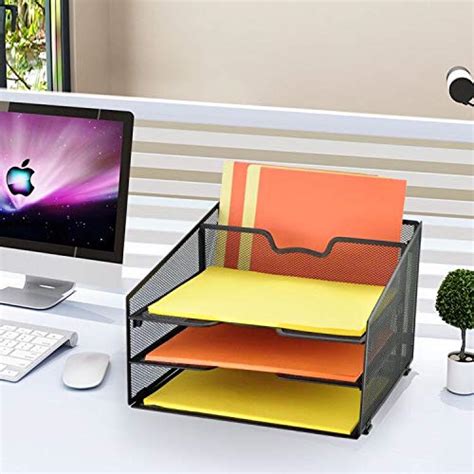 ProAid Mesh Office Desktop Accessories Organizer, Desk File Organizer ...