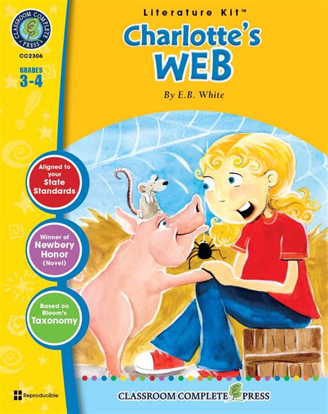 Charlottes Web - Novel Study Guide - Grades 3 to 4 - Print Book - Lesson Plan - CCP Interactive