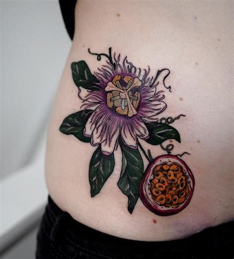 Sophia Baughan passionflower Tattoo | Fruit tattoo, Tattoos, Body art ...