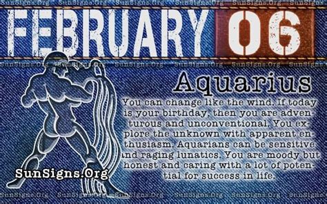 February 6 Zodiac Horoscope Birthday Personality - SunSigns.Org