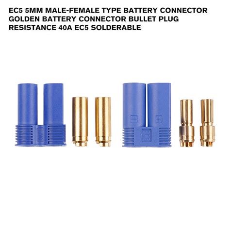 EC5 5mm Male-Female Type Battery Connector Golden Battery Connector Bu – iNsightFPV