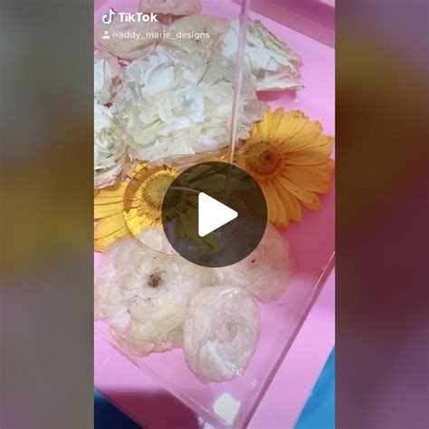 Epoxy Resin Wedding Bouquet Preservation Process | TikTok