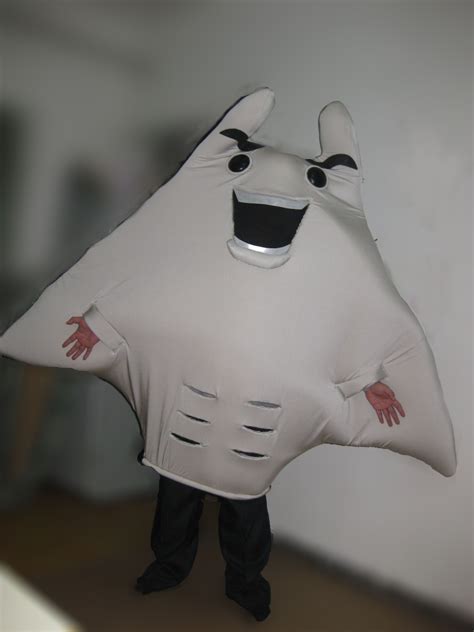 Stingray Mascot Costume Custom Cartoon Character Cosply Adult Size Carnival Costume Fancy Dress ...