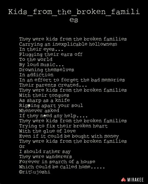 #life#broken_families#kids#poetry#hritu_joshi | Poetry for kids, Broken families, Bad memories