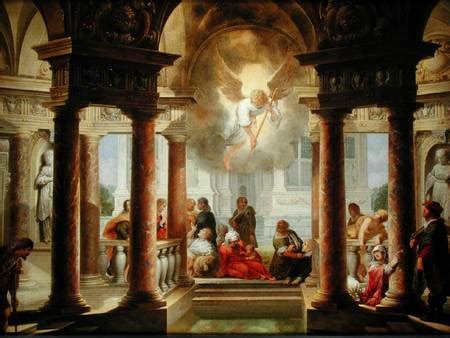 The Pool of Bethesda - Dirck van Delen as art print or hand painted oil.