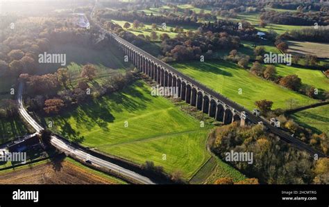 Aerial view Ouse Valley Viaduct Stock Photo - Alamy