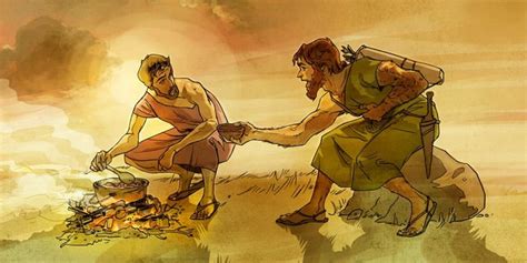 Jacob and Esau | Illustrated Bible Story | Church | Pinterest