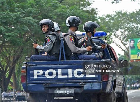 Myanmar Police Force Photos and Premium High Res Pictures - Getty Images