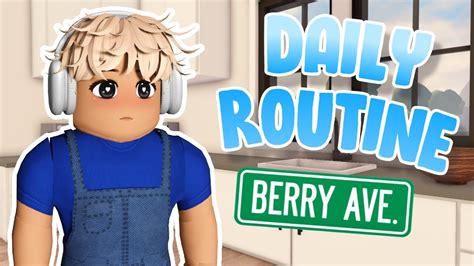 MY DAILY ROUTINE IN BERRY AVENUE | Roblox Roleplay - YouTube