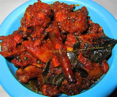 Pranitha's Paradise - Recipes for food lovers -Try it you 'll love it: Chicken Pickle/Kozhi achar