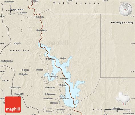 Map of zapata county texas