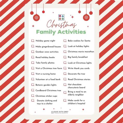 30 Family Activities on Christmas Break - Days With Grey