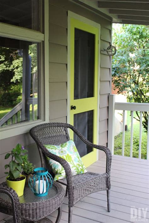 Add a Punch of Color to a Porch - DIY Screen Door | Diy screen door ...