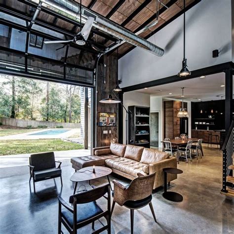 51+ Industrial Living Room Decor Ideas | Industrial farmhouse living ...