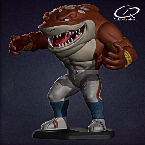 3D file Street Sharks fan art - Big slammu full body・3D print design to download・Cults