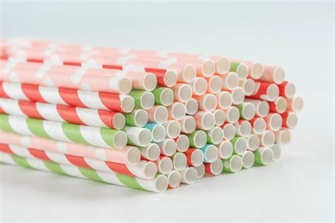 Cornstarch Biodegradable PLA Straws Individually Packaged