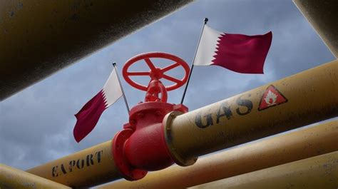 Premium Photo | Valve on the main gas pipeline qatar pipeline with ...