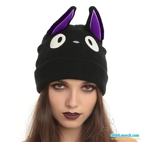 Jiji Cat Beanie With Ears Cosplay (Kiki's Delivery Service) - Ghibli Merch - The Best Store For ...