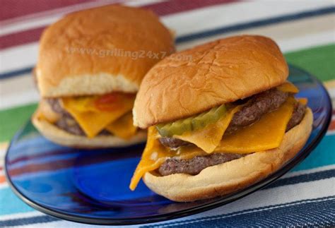 McDonalds Double Cheeseburger (Copycat Recipe) - Grilling 24x7