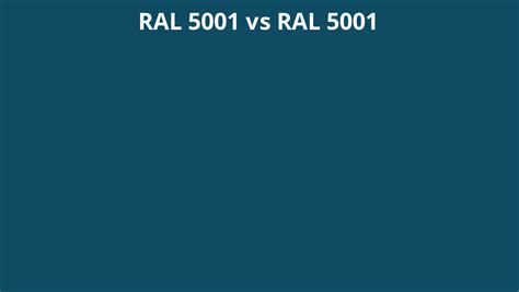 RAL 5001 vs 5001 | RAL colour chart UK