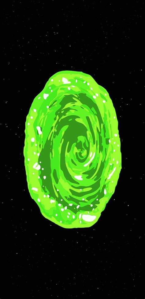 Rick And Morty Wallpaper Inspirational Portal Wallpaper Iphone Black Green Hole | Fondos de ...