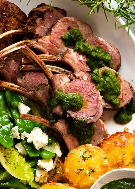 Rosemary Garlic Marinated Rack Of Lamb Roasted | simplymeal